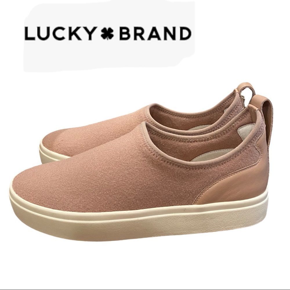 NEW Lucky Brand Women's Adobe Rose Wool Stretch Sneakers 11